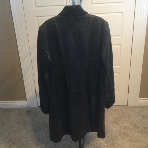David Bitton Leather Coat - Picture 2 of 11